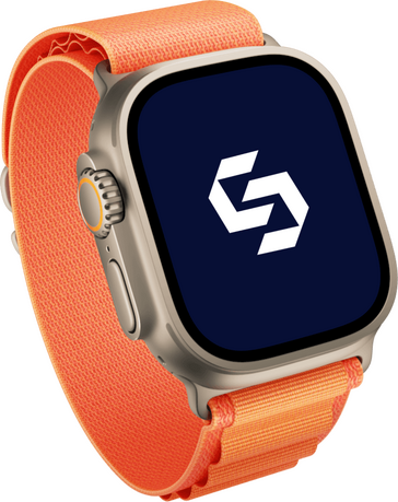 Apple Watch mit Syntax Logo